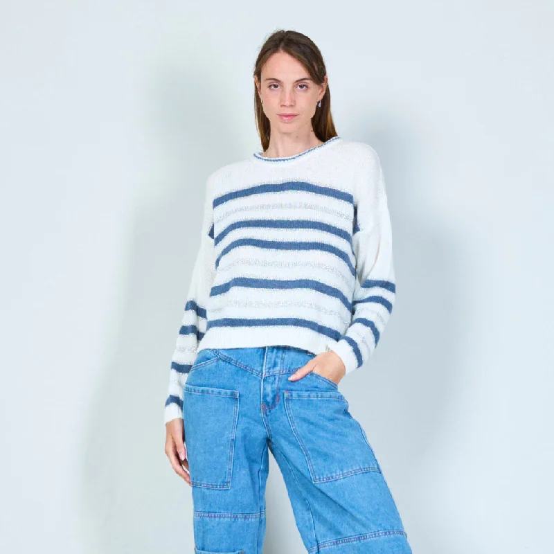 Stylish striped sweater wholesale