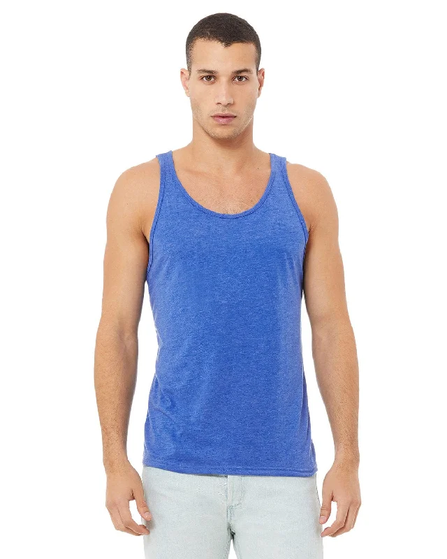 Bella+Canvas Unisex Jersey Tank | Tr Royal Triblnd