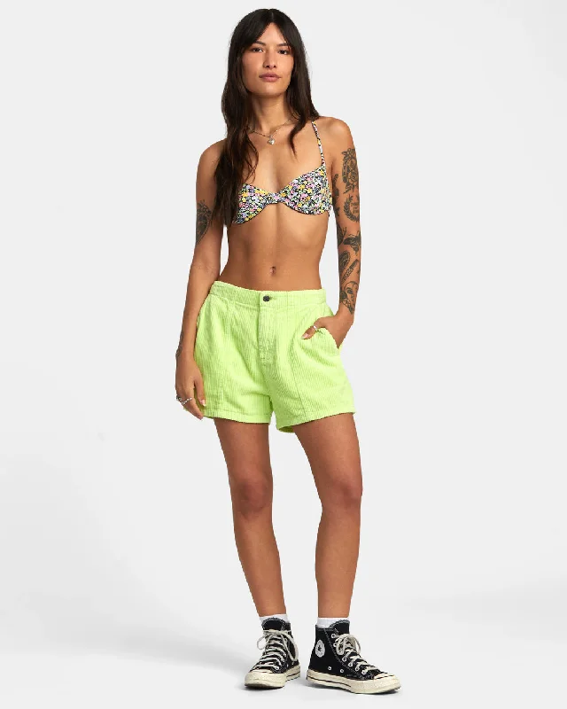 Daylight Corduroy Shorts - Daiquiri Green