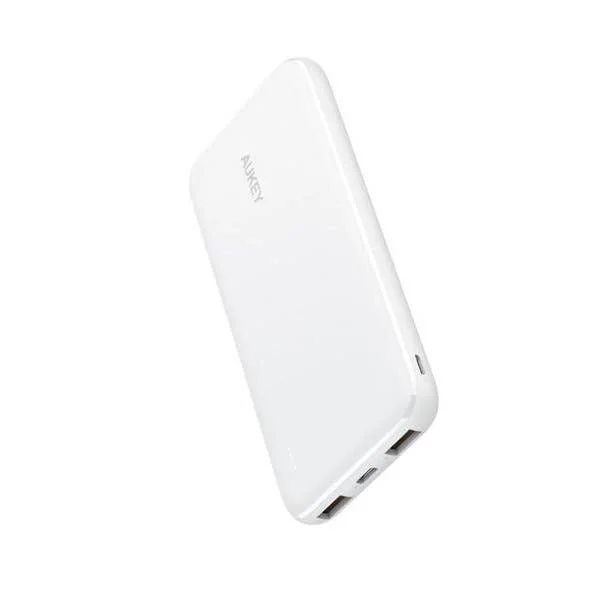 Travel Neck Pillow Covers in Soft Fleece in Gray for ComfortAbove Edge - USB C Power Bank 10000mAh Portable Charger White