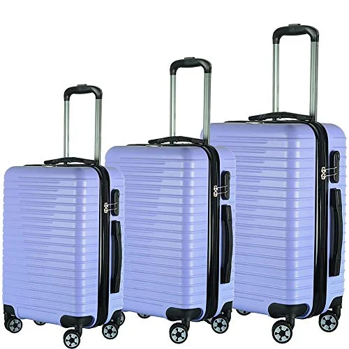 Travel Jewelry Organizers in Velvet with Multiple Compartments in PurpleBrio Luggage Eco Light 3 Piece Hardside Spinner Luggage Set (Light Purple) Travel Jewelry Organizers in Velvet with Multiple Compartments in PurpleBrio Luggage Eco Light 3 Piece Hardside Spinner Luggage Set (Light Purple)