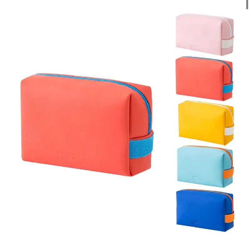Leather luggage handles for a comfortable and stylish gripFoldable Travel Laundry Bags in Floral Print for Keeping Clothes OrganizedLOVE Candy Color Makeup/Toiletry Bag- $4.00