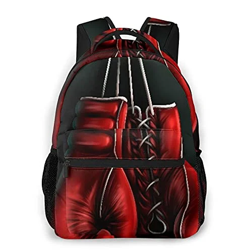 Expandable packing cubes sets in various sizes for organized suitcase packingLightweight Nylon Travel Organizer Pouches in Multicolor for Neat PackingCasual Backpack,Boxing Gloves Print,Business Daypack Schoolbag For Men Women Teen