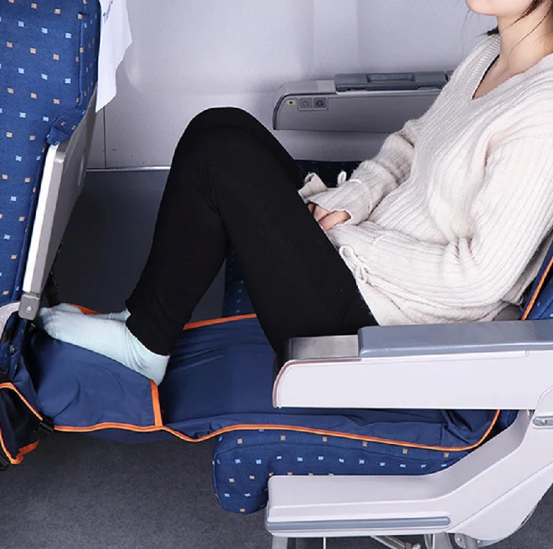 Neck pillows with memory foam for comfortable in - flight or car ridesCompression Packing Cubes in Black and White for Saving Luggage SpaceOn Sale - Airplane Seat Cover Footrest Hammock