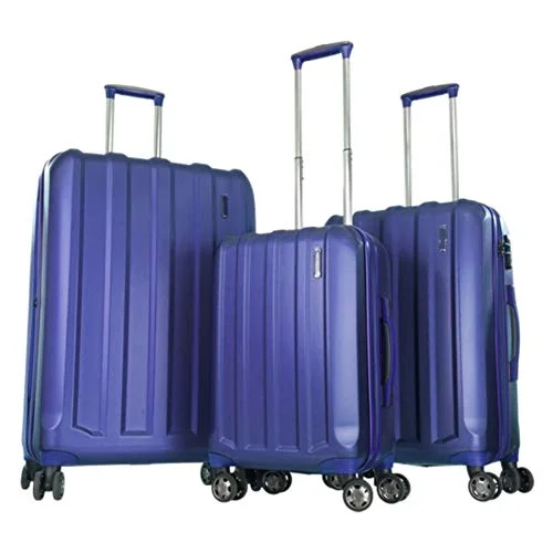 Expandable packing cubes sets in various sizes for organized suitcase packingLightweight Nylon Travel Organizer Pouches in Multicolor for Neat PackingGabbiano Moda Lite 3 Piece Set Blue