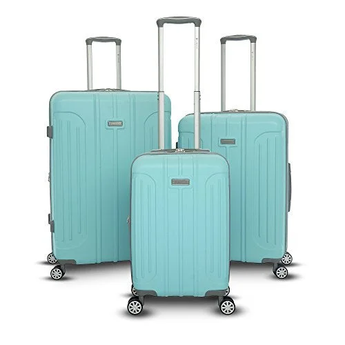 Neck pillows with memory foam for comfortable in - flight or car ridesCompression Packing Cubes in Black and White for Saving Luggage SpaceGabbiano Viva Collection 3 Piece Hardside Expandable Spinner Set (Tiffany Blue)