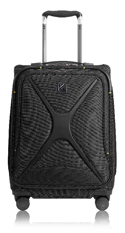 Leather luggage handles for a comfortable and stylish gripFoldable Travel Laundry Bags in Floral Print for Keeping Clothes OrganizedDiscovery Carry-On Luggage