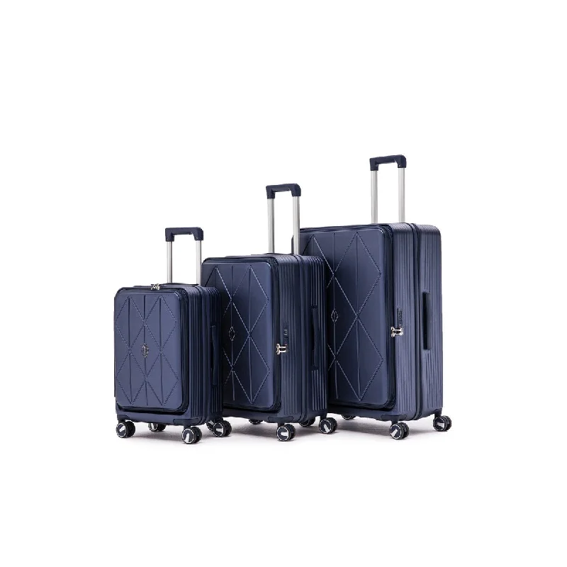 Suitcase wheels replacement kits for smooth rolling after long - term useCompact Travel Umbrella Pouches in Navy Blue for Easy StorageLuggage Sets Expandable PC ABS Lightweight & Durable Expandable 3 Piece Set Suitcase with Spinner Wheels TSA Lock Carry On