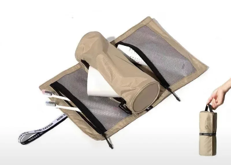 Travel document holders with multiple slots for passports and ticketsWomen's Travel Makeup Bags with Mirror in Pink and BlackOn Sale - Mobi Garden Toiletry Roll Wash Bag- $9.00