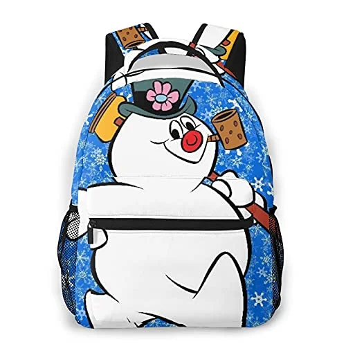 Magnetic luggage labels that can be easily changed or removedTravel - Size Toiletry Bottles with Leak - Proof Caps in ClearMulti leisure backpack,Frosty The Cute Pig Snowman, travel sports School bag for adult youth College Students