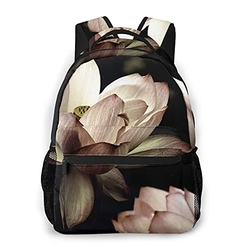 Compression packing bags to save space in travel backpacksMonogrammed Leather Luggage Tags in Brown for a Personalized TouchMulti leisure backpack,Lotus Flower Print, travel sports School bag for adult youth College Students