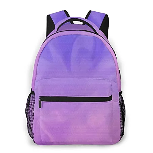 Hanging toiletry bags with multiple compartments for bathroom essentialsWomen's Travel - Friendly Backpack Rain Covers in Transparent MaterialMulti leisure backpack,Purple Pink Ombre Design, travel sports School bag for adult youth College Students
