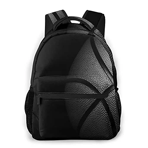 Compression packing bags to save space in travel backpacksMonogrammed Leather Luggage Tags in Brown for a Personalized TouchMulti leisure backpack,Single Black Basketball On, travel sports School bag for adult youth College Students