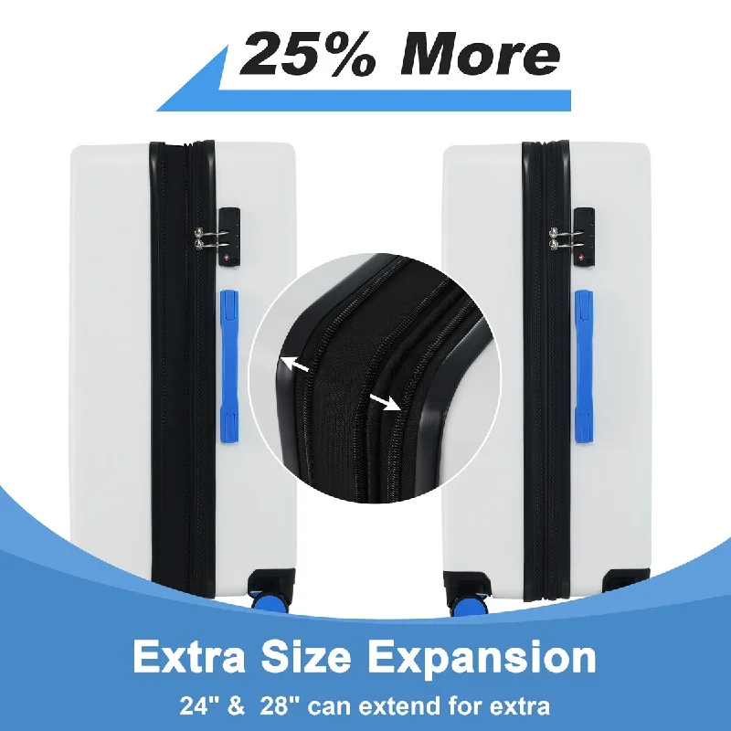 TSA-approved combination locks for luggage security during international travelWomen's TSA - Approved Luggage Locks in Rose Gold for Secure TravelWhite+Blue Contrast Color Luggage Set Hardside Expandable Suitcase Sets Lightweight Durable Suitcase Double Wheels with TSA Lock TSA-approved combination locks for luggage security during international travelWomen's TSA - Approved Luggage Locks in Rose Gold for Secure TravelWhite+Blue Contrast Color Luggage Set Hardside Expandable Suitcase Sets Lightweight Durable Suitcase Double Wheels with TSA Lock
