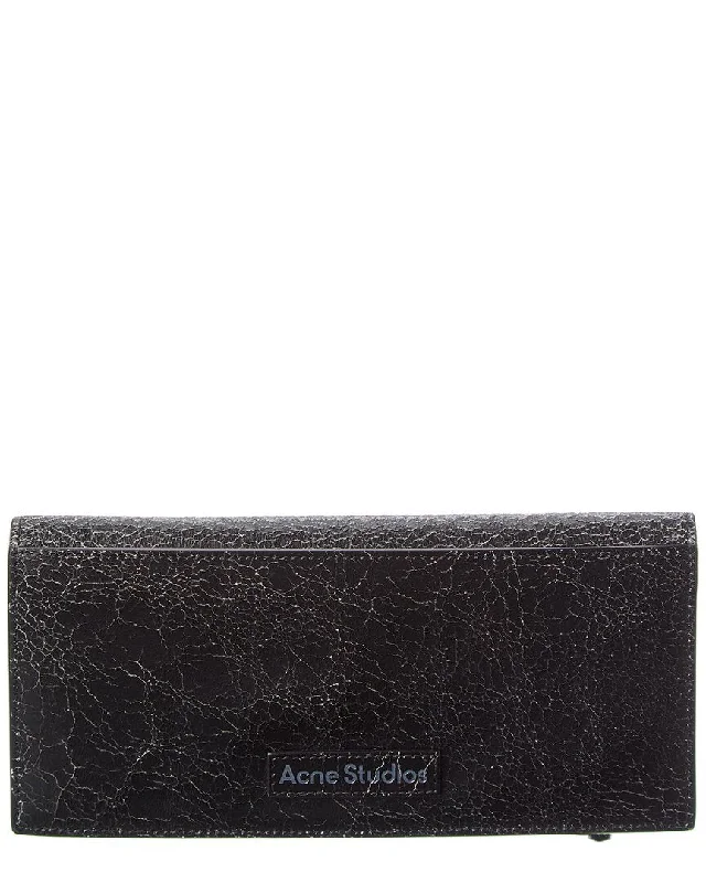 Colorful women's money clip for a pop of style​Acne Studios Leather Continental Wallet