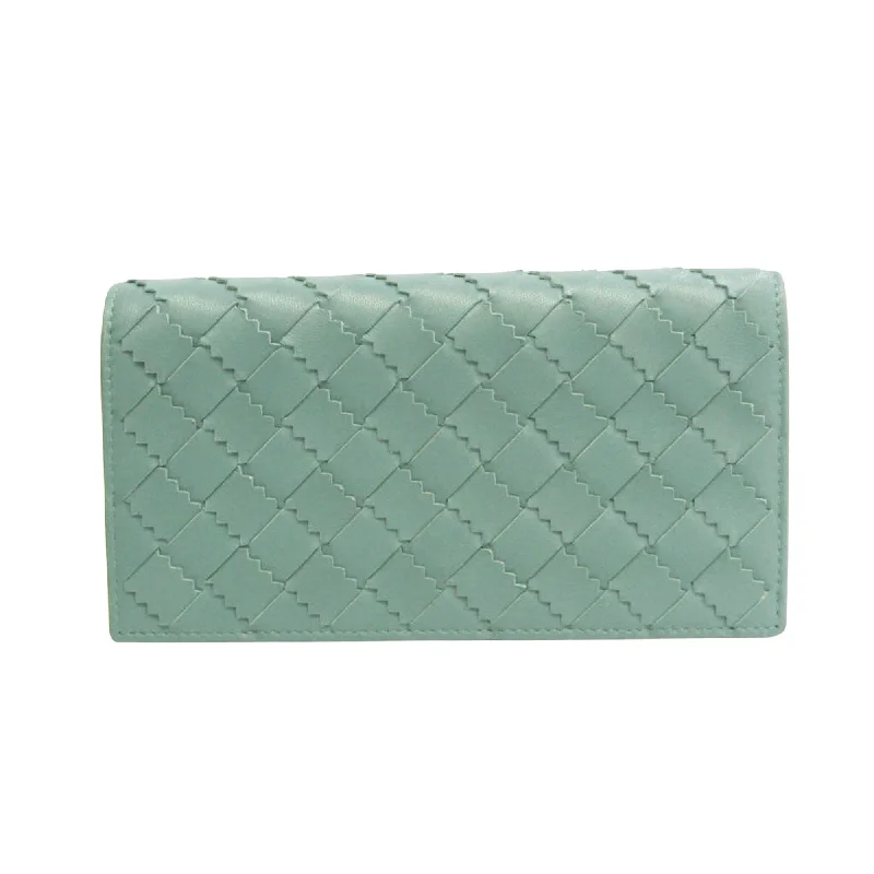 Women's money clip in gold - tone metal​Bottega Veneta Intrecciato  Leather Wallet  (Pre-Owned)