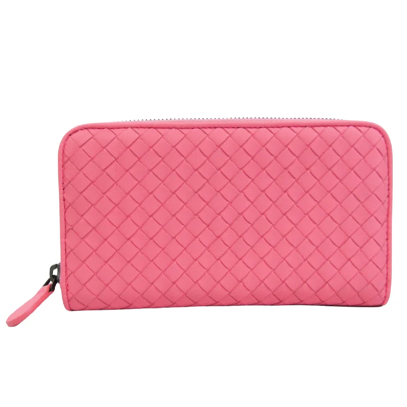 Women's money clip with a swarovski crystal accent​Bottega Veneta Intrecciato  Leather Wallet  (Pre-Owned)