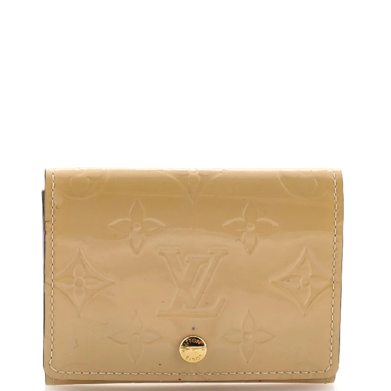 Designer women's money clip for luxury lovers​Business Card Holder Monogram Vernis