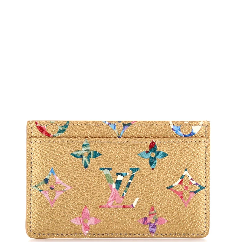 Lightweight women's money clip for everyday useCard Holder Limited Edition Garden Monogram Canvas Lightweight women's money clip for everyday useCard Holder Limited Edition Garden Monogram Canvas