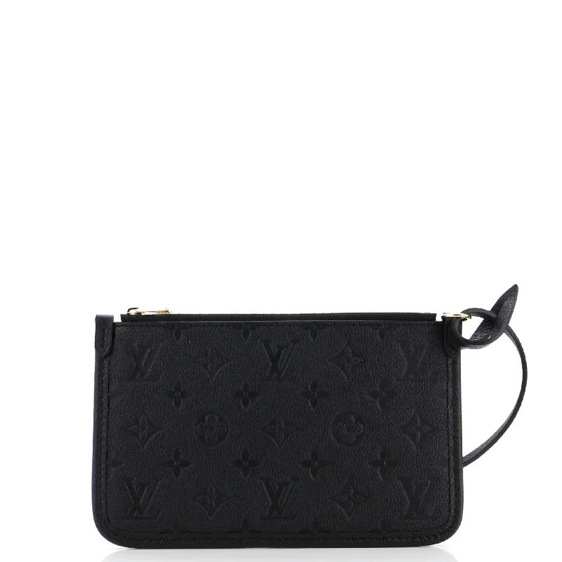Lightweight women's money clip for everyday use​CarryAll Pochette Monogram Empreinte Leather