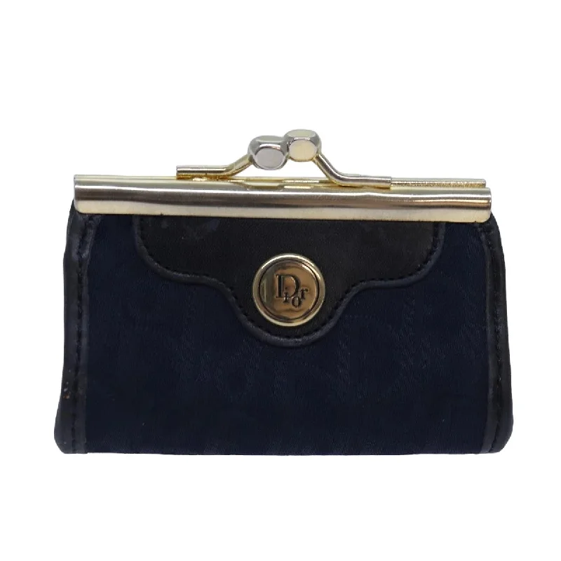 Women's money clip in a metallic sheen finish​Dior  Canvas Wallet  (Pre-Owned)