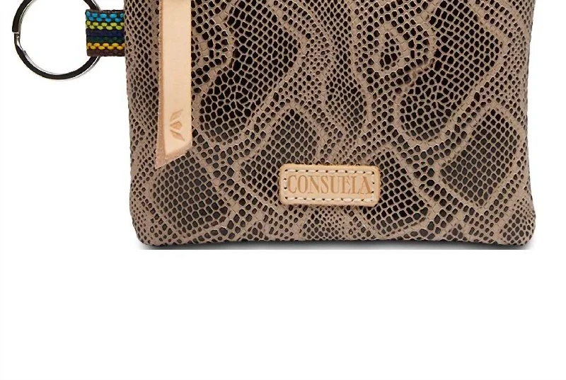 Stylish women's money clip for business meetings​Dizzy Pouch In Snake