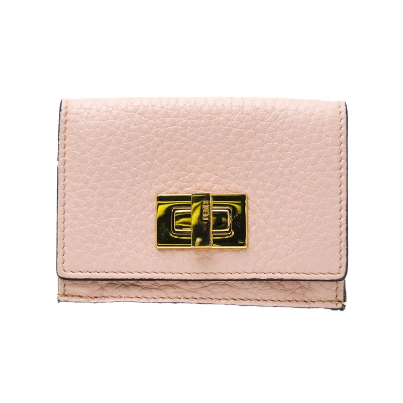 Women's money clip with a fingerprint - resistant finishFendi Peekaboo Leather Wallet (Pre-Owned) Women's money clip with a fingerprint - resistant finishFendi Peekaboo Leather Wallet (Pre-Owned)