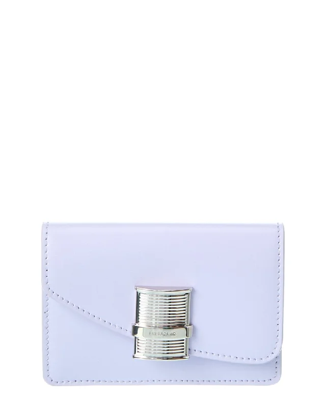 Women's money clip for plus - size handbags​Ferragamo Fiamma Leather Card Holder