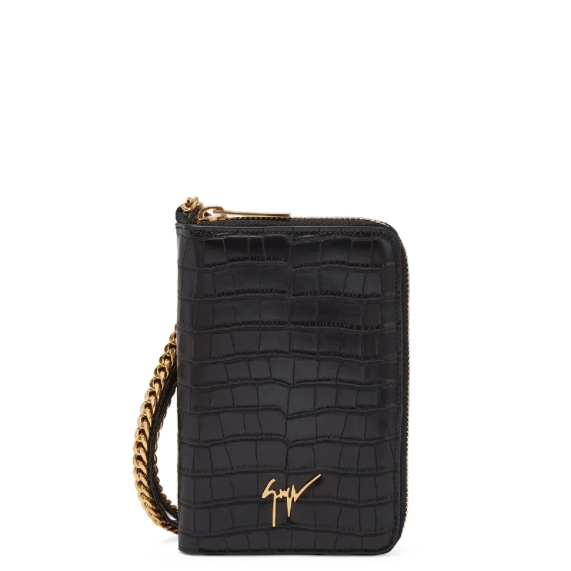 Women's money clip with a heart - shaped cutout​Giuseppe Zanotti Aymeric