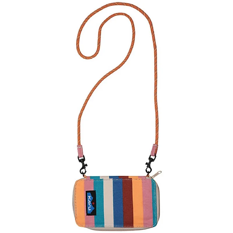 Women's money clip with a swarovski crystal accent​Go Time Phone Wallet In Sweet Stripe
