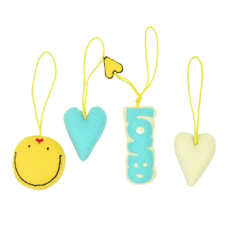 Compact women's money clip for small purses​Good Love Ornaments Set In Multi