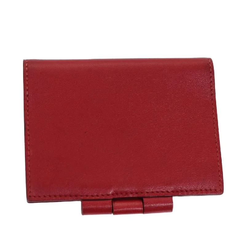 Women's money clip in a pastel color palette​Hermès Agenda Cover  Leather Wallet  (Pre-Owned)