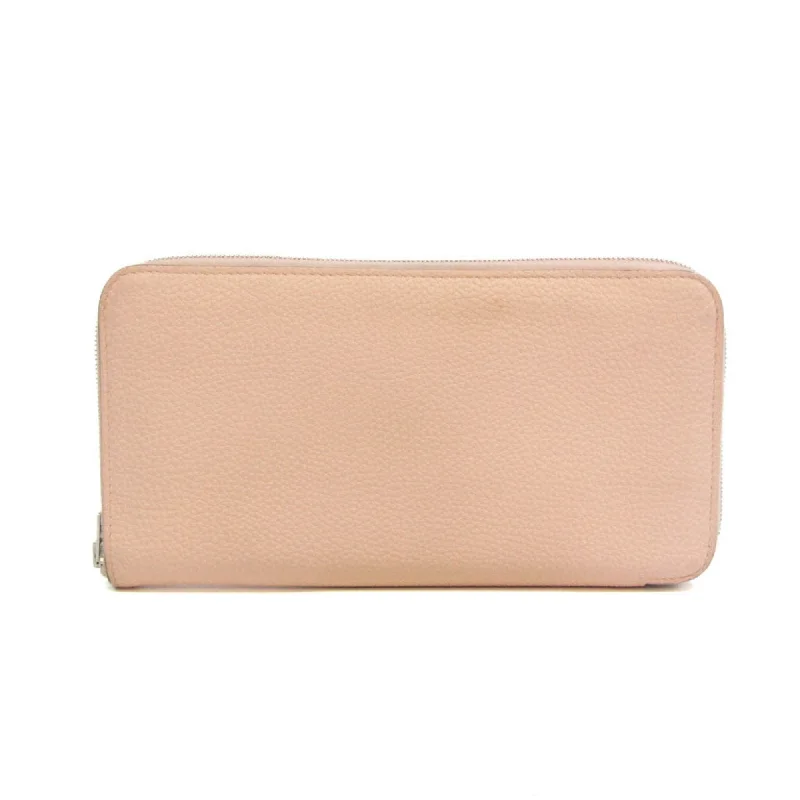 Women's money clip with a leather - wrapped metal core​Hermès Azap  Leather Wallet  (Pre-Owned)