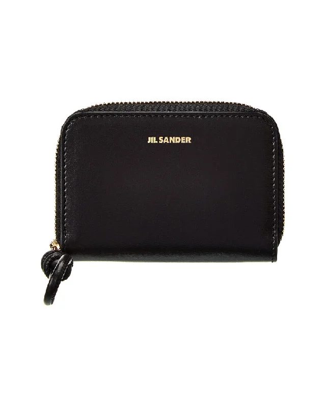 Women's money clip with a zodiac symbol design​Jil Sander Giro Small Leather Coin Purse