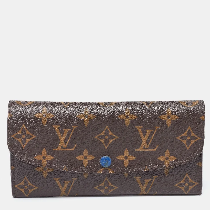 Women's money clip with a heart - shaped cutout​Louis Vuitton Monogram Canvas Emilie Wallet