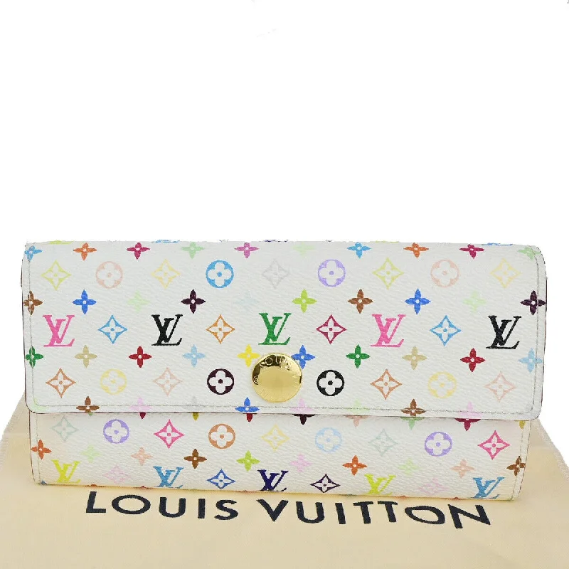 Women's money clip made of genuine crocodile leather​Louis Vuitton Sarah  Canvas Wallet  (Pre-Owned)