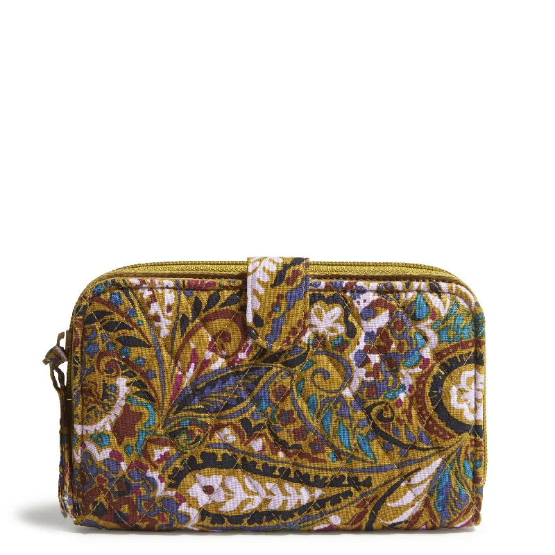 Women's money clip with a scalloped edge​Outlet Cotton Essential Tab Wallet