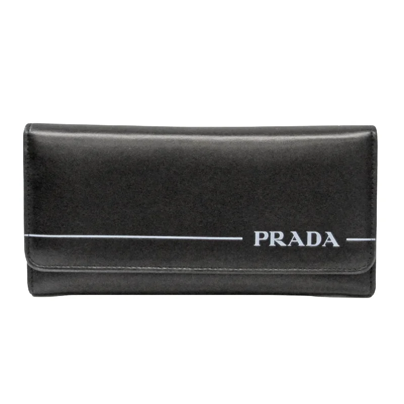Vintage - style women's money clip for retro enthusiastsPrada Leather Wallet (Pre-Owned) Vintage - style women's money clip for retro enthusiastsPrada Leather Wallet (Pre-Owned)