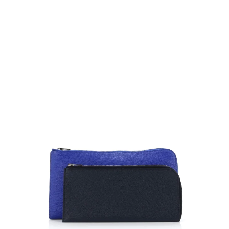 Women's money clip in a pastel color palette​Remix Duo Wallet Epsom Long