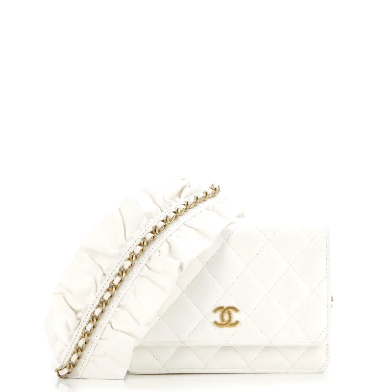 Women's money clip with a tassel for added flairRomance Wallet on Chain Quilted Lambskin Mini Women's money clip with a tassel for added flairRomance Wallet on Chain Quilted Lambskin Mini
