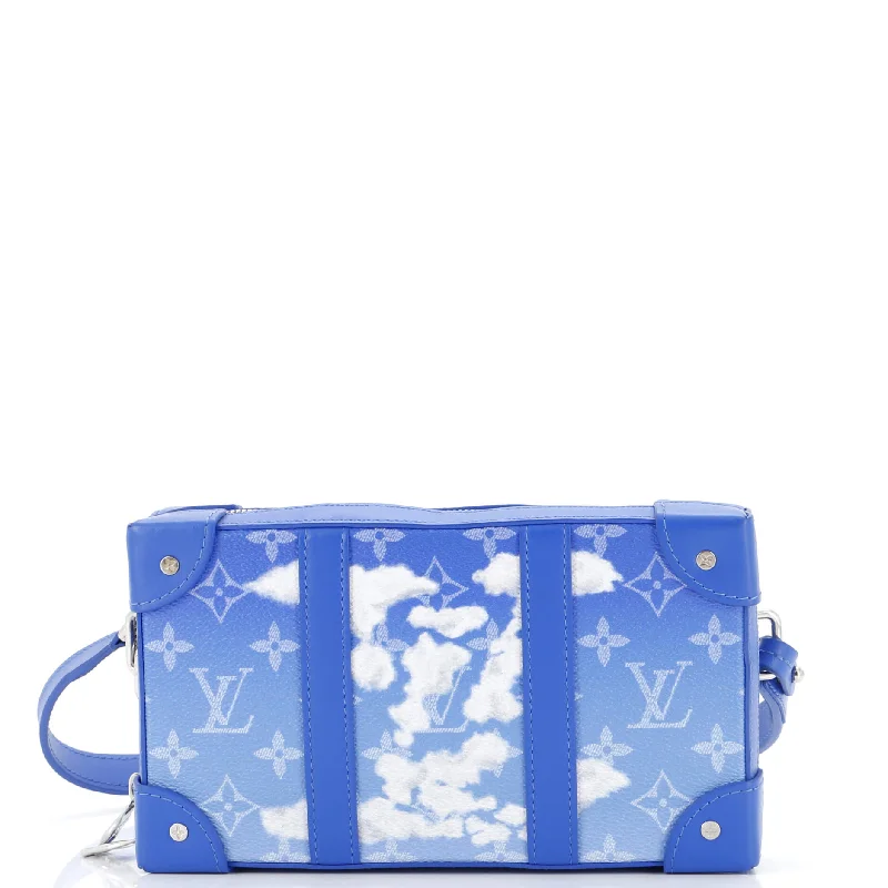 Compact women's money clip for small purses​Soft Trunk Wallet Limited Edition Monogram Clouds