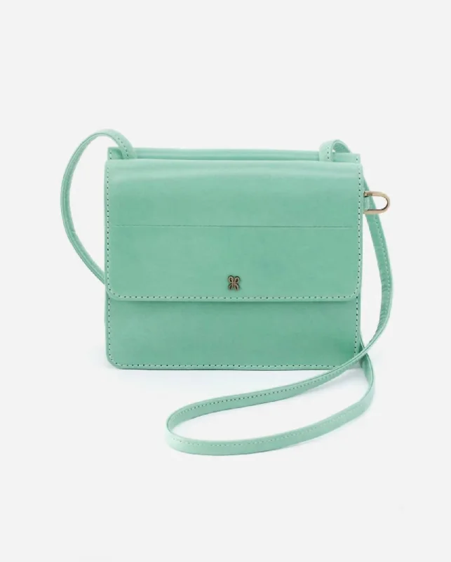 Women's money clip for a back - to - school accessory​Women's Jill Crossbody Wallet In Seaglass