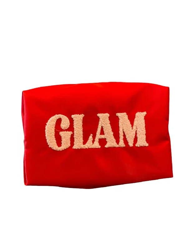 Women's money clip with a transparent acrylic designWomen's Joy "glam" Zip Pouch Bag In Red Women's money clip with a transparent acrylic designWomen's Joy "glam" Zip Pouch Bag In Red