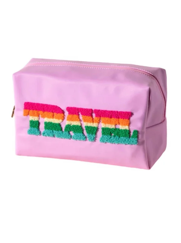Women's money clip with a personalized monogram​Women's Joy "travel" Zip Pouch Bag In Candy