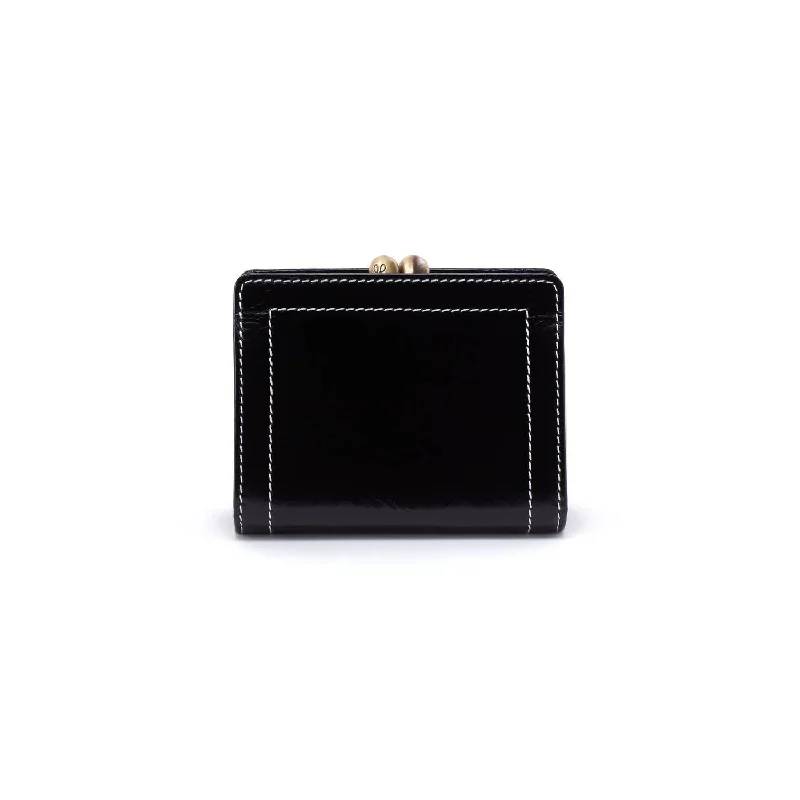 Designer women's money clip for luxury lovers​Women's Mini Wallet In Black