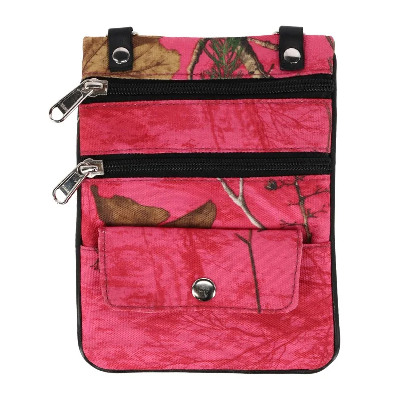 Sparkly women's money clip with rhinestones​Women's Realtree Camo Cross Body Bag