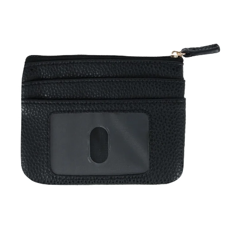 Sustainable women's money clip made from recycled materialsWomen's Solid Color Vegan Leather Large ID Coin Case Sustainable women's money clip made from recycled materialsWomen's Solid Color Vegan Leather Large ID Coin Case