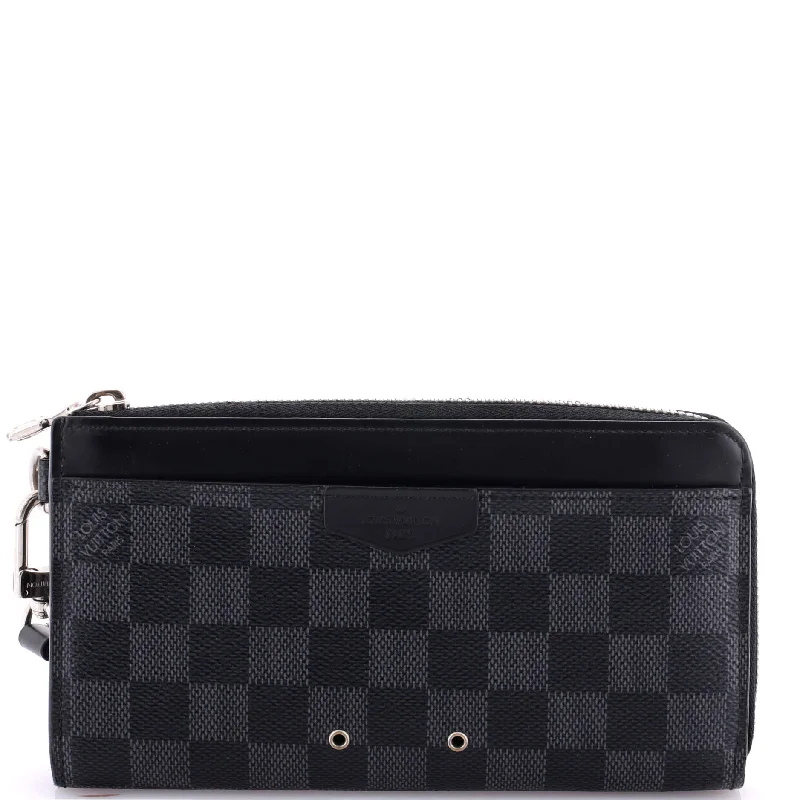 Women's money clip with a magnetic closure​Zippy Dragonne Wallet Damier Graphite