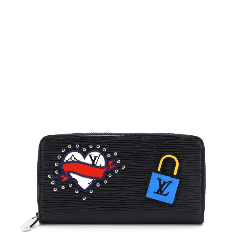 Women's money clip for the modern bohemian style​Zippy Wallet Limited Edition Patchwork Epi Leather