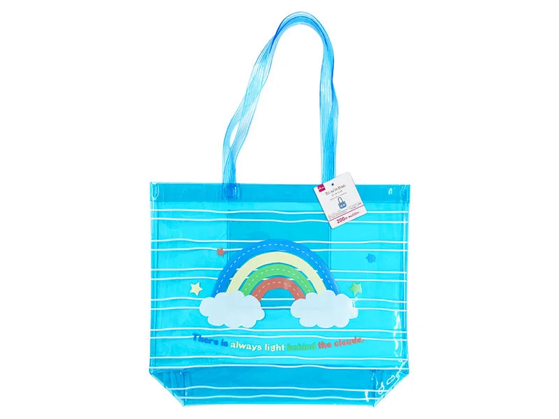 Geometric - Printed Tote Bag in Multicolor for a Contemporary and Trendy OutfitBeach Bag with Pocket